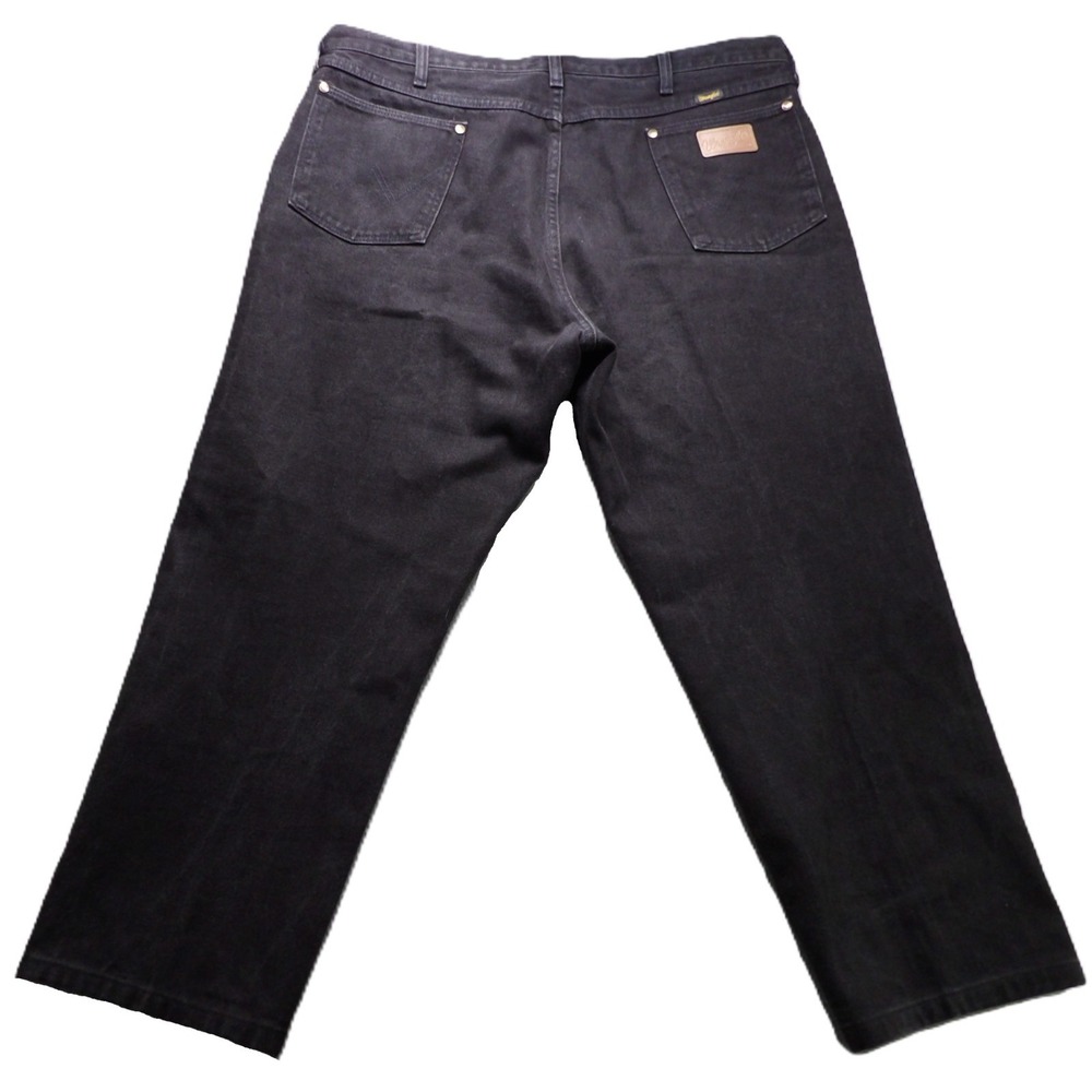 VTG 90s Wrangler Men Jeans 40x30 Black Denim  Cowboy Cut Regular Fit Made In USA